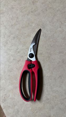 JoyJolt Heavy Duty Kitchen Shears / Multipurpose Scissors – Red & Black