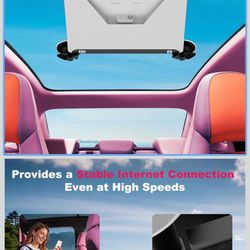 Starlink Mini Suction Cup Mount - Durable Carbon Steel Car Sunroof Body Mechanicals with Anti-Slip Pads - Strong Suction Design for Stable Satellite S