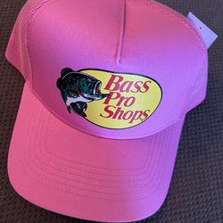 Bass Pro Shops Mesh Trucker Hat Snapback Pink