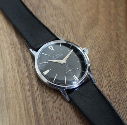VINTAGE.. Bulova Surf King (rare black dial). Manufactured circa 1965