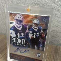 Micah Parson (signed) Rookie Card