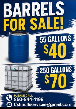 Barrels any size