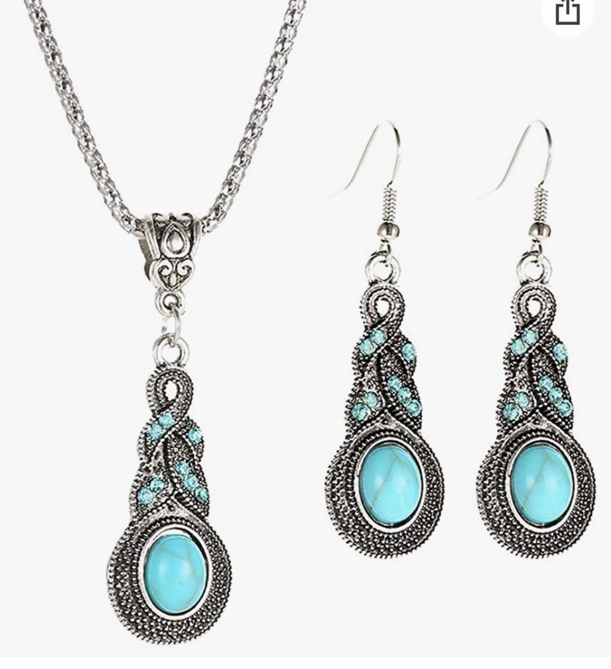 Tibetan Turquoise Jewelry Set