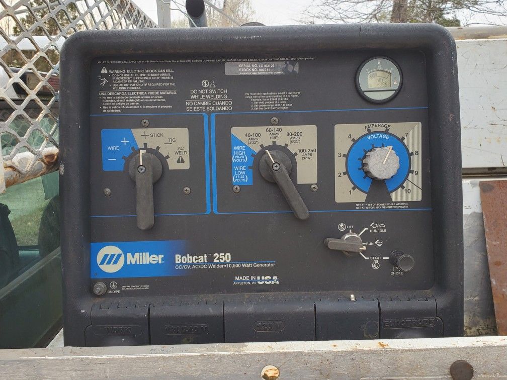 Miller welder and generator 250 1000 hours