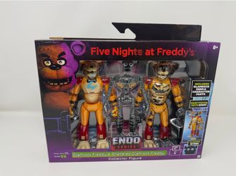 FNAF Endo Series Wave 3 GLAMROCK FREDDY & Shattered Figure Target Excl NEW