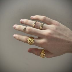 Gold Plated Ring Set 
