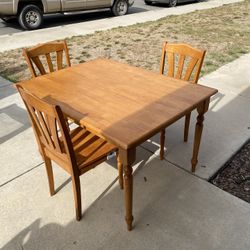 Square Dining Table 3 Chairs 