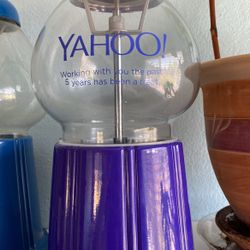 Rare Yahoo Purple Gumball Machine