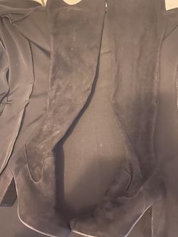  Black Thigh High Boots