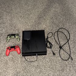 PS4 w/ Eternal Hard Drive And Two Controllers