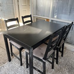 dining set (table and chairs)