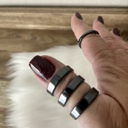 Hematite Rings for Men/ Women 