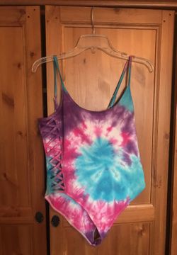 Tie dyed one piece