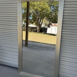 Silver Decor Mirror 32” X 60” - Model Home Decor 