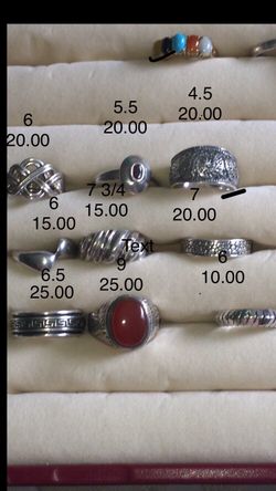 And... more sterling rings!