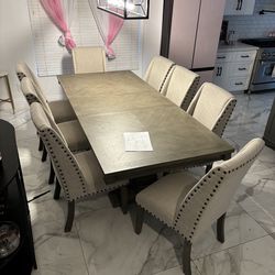 9pc dining table set
