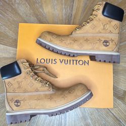 Louis Vuitton Timberland Boots Brand New Shoes With Box And Dust Cover 