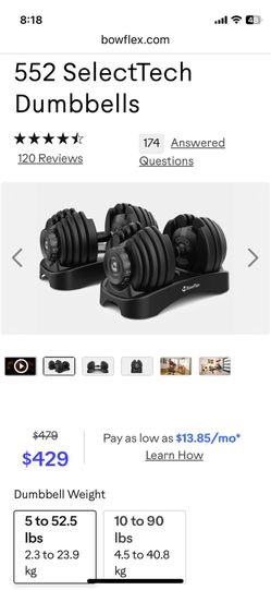 Bowflex  exercise equipment