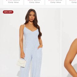 Fashion Nova Beach Jumpsuit 