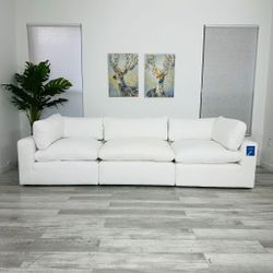 Sectional Modular Cloud White 3 Seater - GRANT City Furniture - FREE DELIVERY