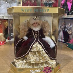 Mattel 1996 Happy Holidays Barbie Doll - Special Edition. Lets Talk! I Have More