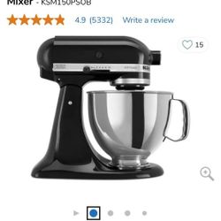 Kitchenaid 5 Quart Tilt Head Stand Mixer 