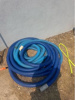 (Used) 2in Carpet Cleaning Vacuum Hoses - 100 ft Total (2x 50ft)