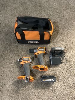 Ridgid 18v SUB-COMPACT Brushless Impact Driver + 1/2” Drill Driver Kit