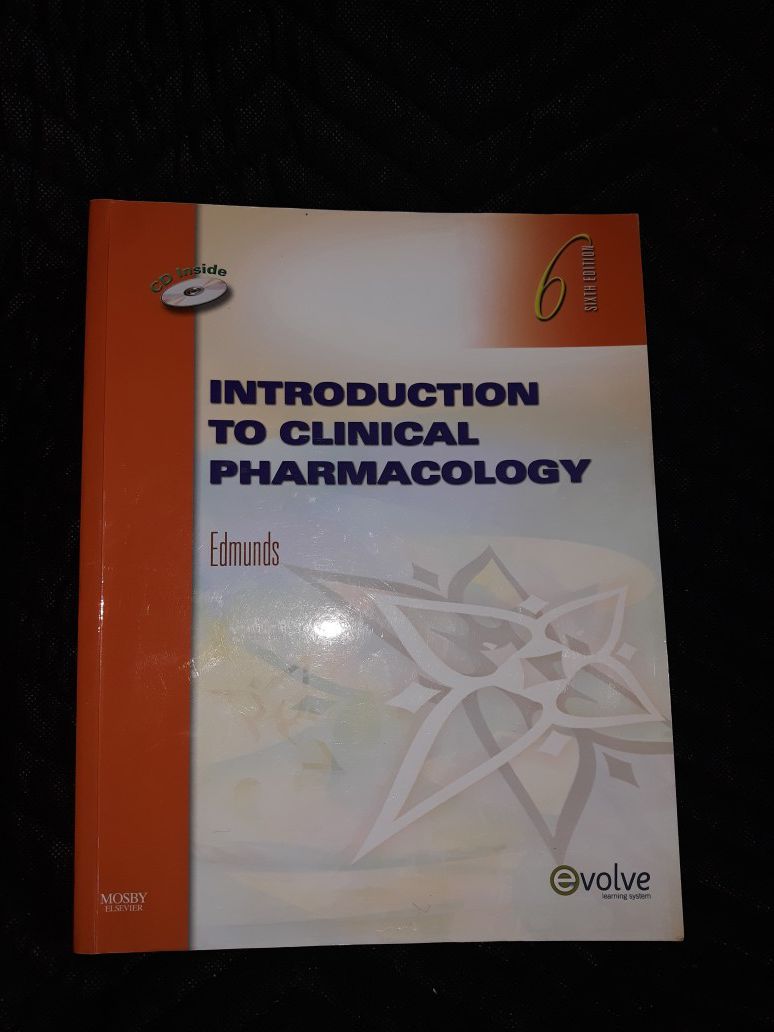 INTRODUCTION TO CLINICAL PHARMACOLOGY, 6E By Marilyn Winterton Edmunds Phd Mint. Condition is Like New.