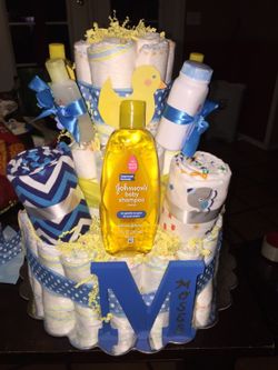 Baby shower diaper cakes
