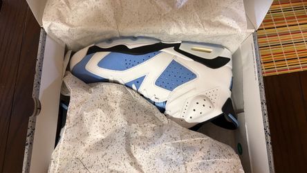 Size 13 Air Jordan 6 UNC University Blue Sneakers