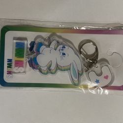 NewJeans Kpop Rainbow Bunny Acrylic Keychain
