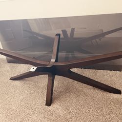 Modern Coffee Table Stand with full glass top Delivery Available