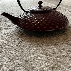 Vintage Japanese Hobnail(rare )cast iron teapot  “tetsubin/kyusu)