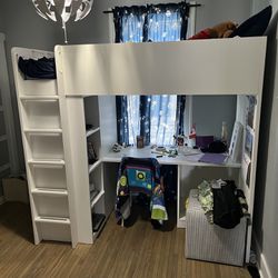 IKEA Loft Bed Frame Desk & Storage