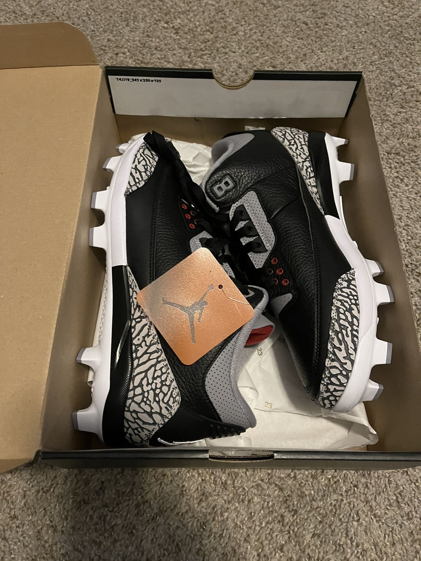 Jordan 3 Baseball Cleats Sz 11