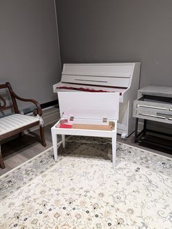 New White Young Chang upright Piano with Storage Bench: $1,450 OBO