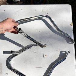 Harley touring saddlebag guards and crash bars