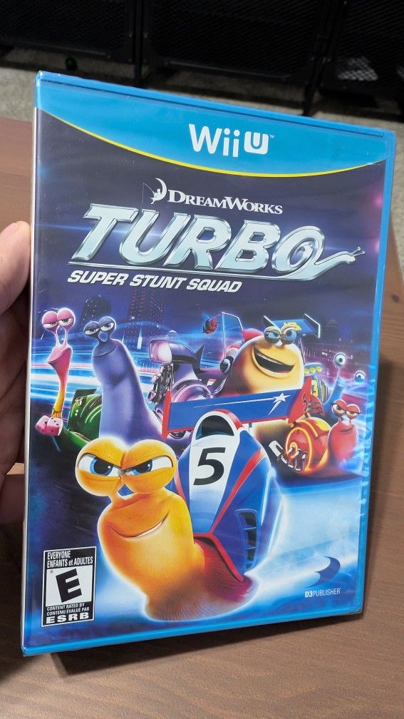 DreamWorks Turbo: Super Stunt Squad for Nintendo Wii U (Brand New, Sealed)