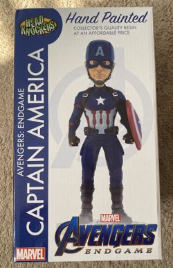 Captain America Avengers Endgame 8" Head Knocker Bobblehead — NEW NEVER OPENED
