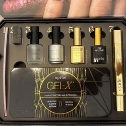 *NEW/UNUSED* Apres GELX Nail Kit Medium Almond Sculpted 