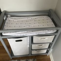 Changing Table With Laundry & Storage 