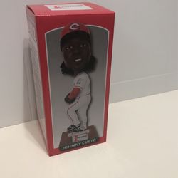 Cincinnati Reds Johnny Cue to Bobblehead 