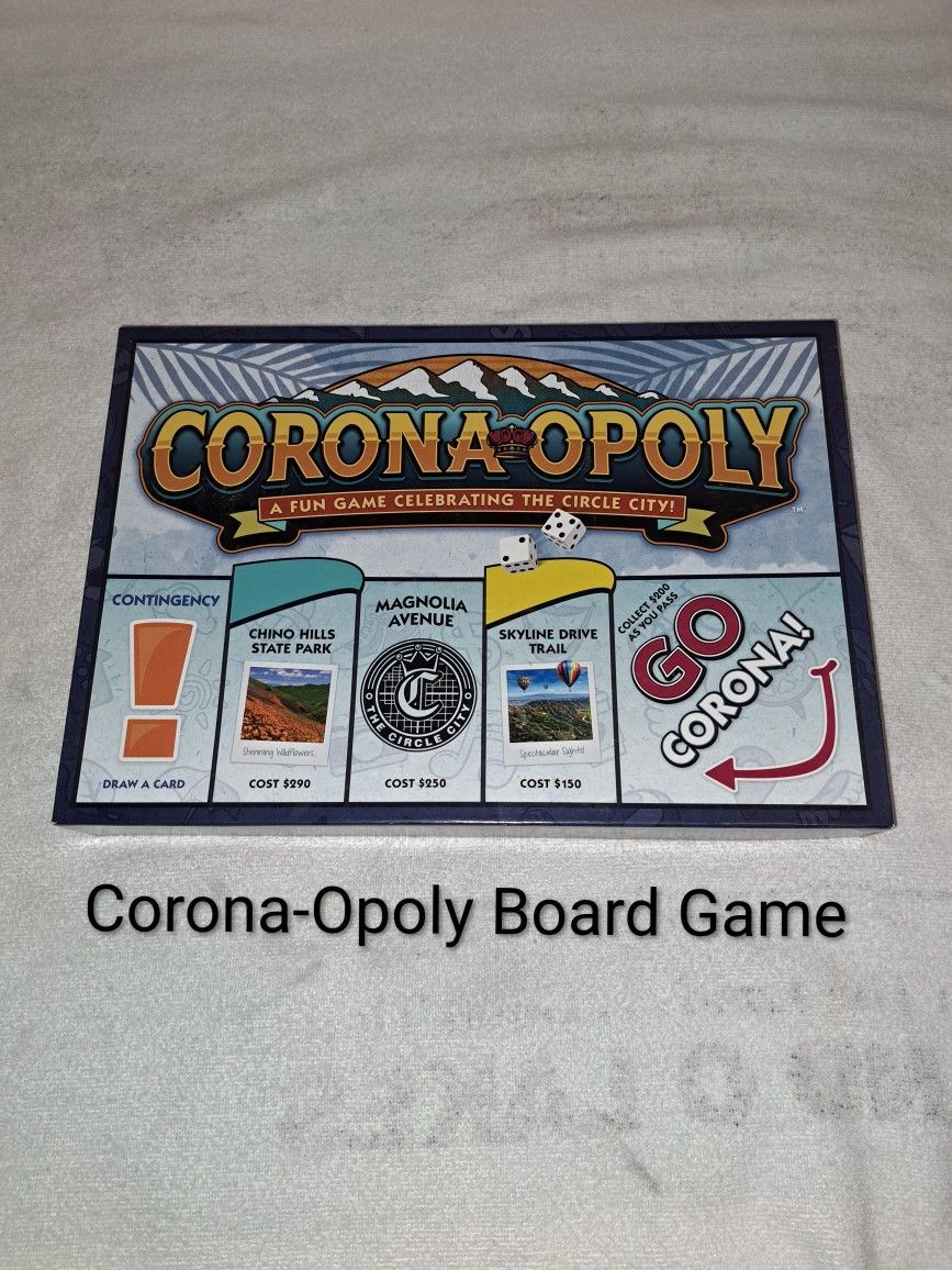Corona-Opoly Board Game In Excellent New Condition (Is Complete Nothing Missing)