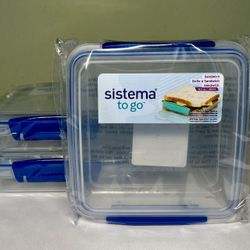New! 3 Stackable Food Containers, BPA Free