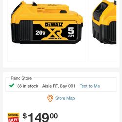 Dewalt XR Battery 5.0 Ah