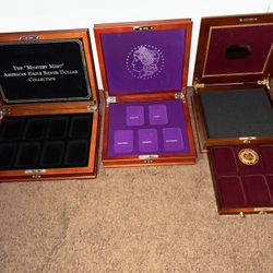 Wood Display Coin Slab Holder. Storage Box Cases