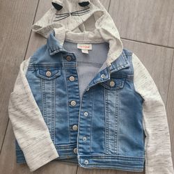 Girls Jacket Jean 3T Size 3 Cat And Jack Toddler