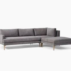 West Elm Gray Sofa