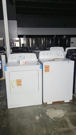 Conservator Top Load Washer & Electric Dryer Set – White, Agitator